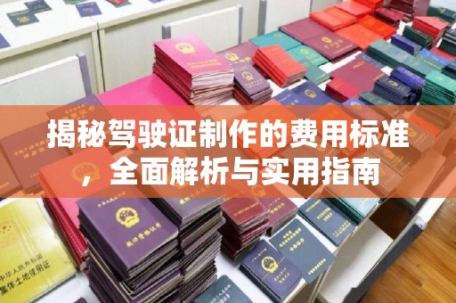 惠来揭秘驾驶证制作的费用标准，全面解析与实用指南